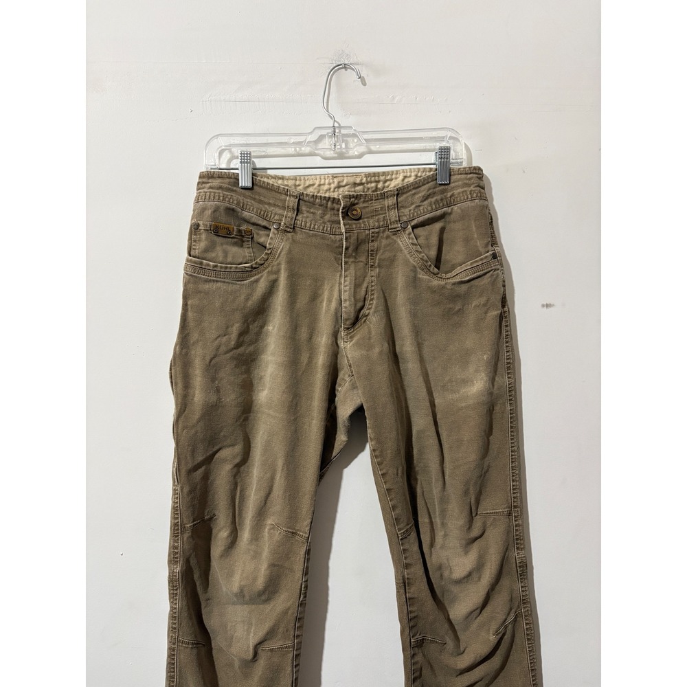 Kuhl Rydr Men's Khaki Brown Canvas Articulated Knee Work Hiking Pants 32x30